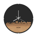 Skyline Klok Rond Mons Eiken