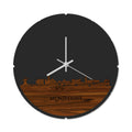 Skyline Clock Round Montfoort Rosewood