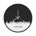 Skyline Clock Round Montfoort White Glossy