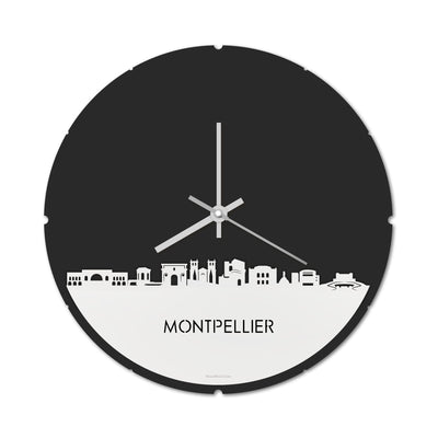 Skyline Klok Rond Montpellier Wit Glanzend