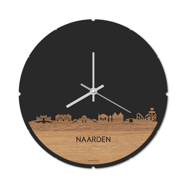 Skyline Klok Naarden Eiken houten cadeau decoratie relatiegeschenk van WoodWideCities