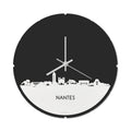Skyline Klok Rond Nantes Wit Glanzend