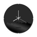 Skyline Klok Rond Nantes Zwart Glanzend