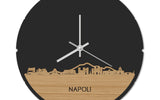 Skyline Klok Rond Napoli Bamboe