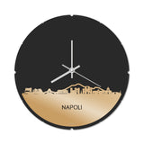 Skyline Klok Rond Napoli Goud Metallic