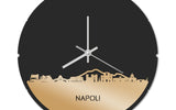 Skyline Klok Rond Napoli Goud Metallic