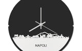 Skyline Klok Rond Napoli Wit Glanzend