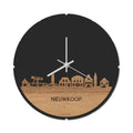 Skyline Klok Rond Nieuwkoop Eiken