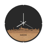 Skyline Klok Nijkerk Eiken houten cadeau decoratie relatiegeschenk van WoodWideCities