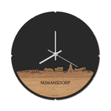 Skyline Klok Numansdorp Eiken houten cadeau decoratie relatiegeschenk van WoodWideCities