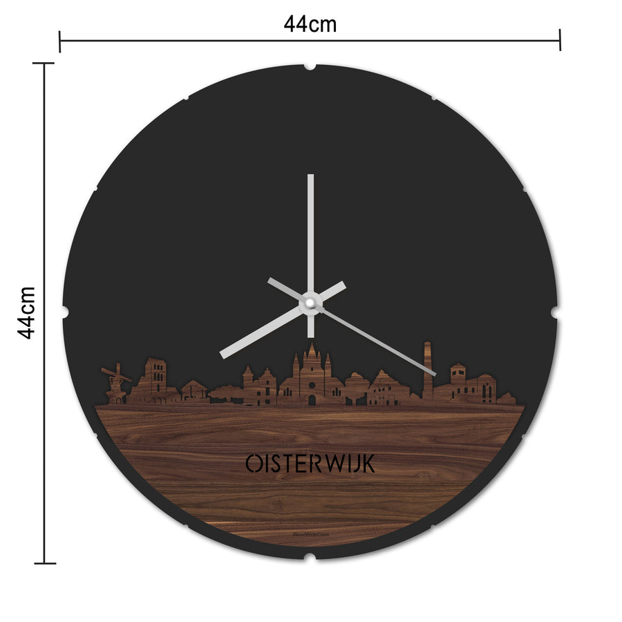Skyline Klok Oisterwijk Eiken houten cadeau decoratie relatiegeschenk van WoodWideCities