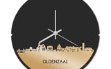 Skyline Klok Rond Oldenzaal Goud Metallic
