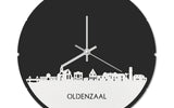 Skyline Klok Rond Oldenzaal Wit Glanzend