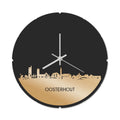 Skyline Klok Rond Oosterhout Goud Metallic