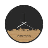 Skyline Klok Rond Oosterwolde Bamboe