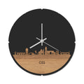 Skyline Clock Round Oss Oak