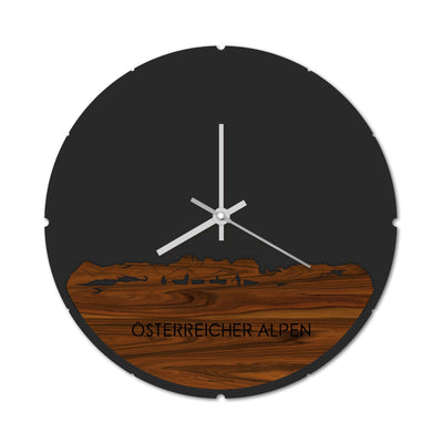 Skyline Clock Around Austrian Alps Rosewood