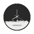 Skyline Klok Rond Oudenbosch Wit Glanzend