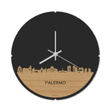 Skyline Klok Rond Palermo Bamboe