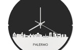 Skyline Klok Rond Palermo Wit Glanzend