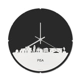 Skyline Klok Rond Pisa Wit Glanzend