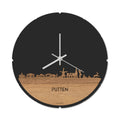 Skyline Klok Rond Putten Eiken