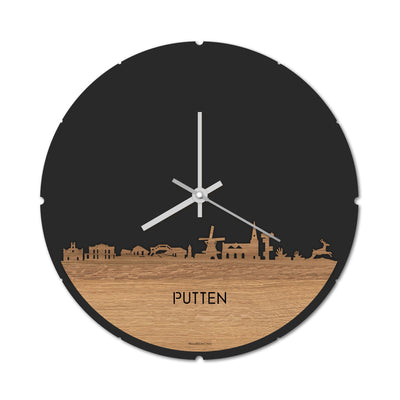 Skyline Clock Round Putten Oak