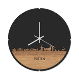 Skyline Klok Putten Eiken houten cadeau decoratie relatiegeschenk van WoodWideCities