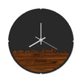 Skyline Klok Rond Putten Palissander