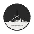 Skyline Klok Rond Raamsdonksveer Wit Glanzend