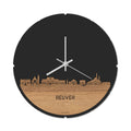 Skyline Klok Rond Reuver Eiken