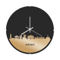 Skyline Klok Rond Rhenen Goud Metallic