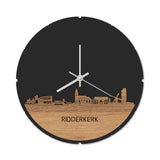 Skyline Klok Ridderkerk Eiken houten cadeau decoratie relatiegeschenk van WoodWideCities