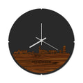 Skyline Klok Rond Ridderkerk Palissander