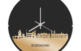 Skyline Klok Rond Roermond Goud Metallic