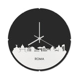 Skyline Klok Rond Rome Wit Glanzend