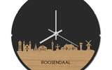 Skyline Klok Rond Roosendaal Bamboe