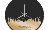 Skyline Klok Rond Roosendaal Goud Metallic