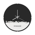 Skyline Clock Round Rosmalen White Glossy