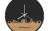 Skyline Klok Rond Rotterdam Bamboe
