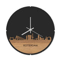 Skyline Klok Rond Rotterdam Eiken