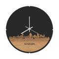 Skyline Clock Round Schagen Oak