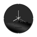 Skyline Clock Round Schagen Black Glossy