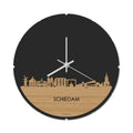 Skyline Klok Rond Schiedam Bamboe
