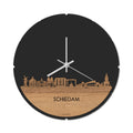 Skyline Klok Rond Schiedam Eiken