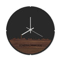 Skyline Klok Rond Schiermonnikoog Noten