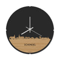 Skyline Klok Rond Schijndel Bamboe