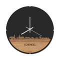 Skyline Klok Rond Schijndel Eiken