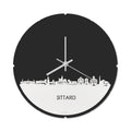 Skyline Klok Rond Sittard Wit Glanzend