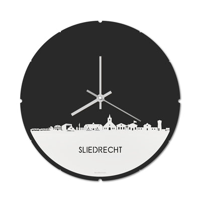 Skyline Klok Rond Sliedrecht Wit Glanzend